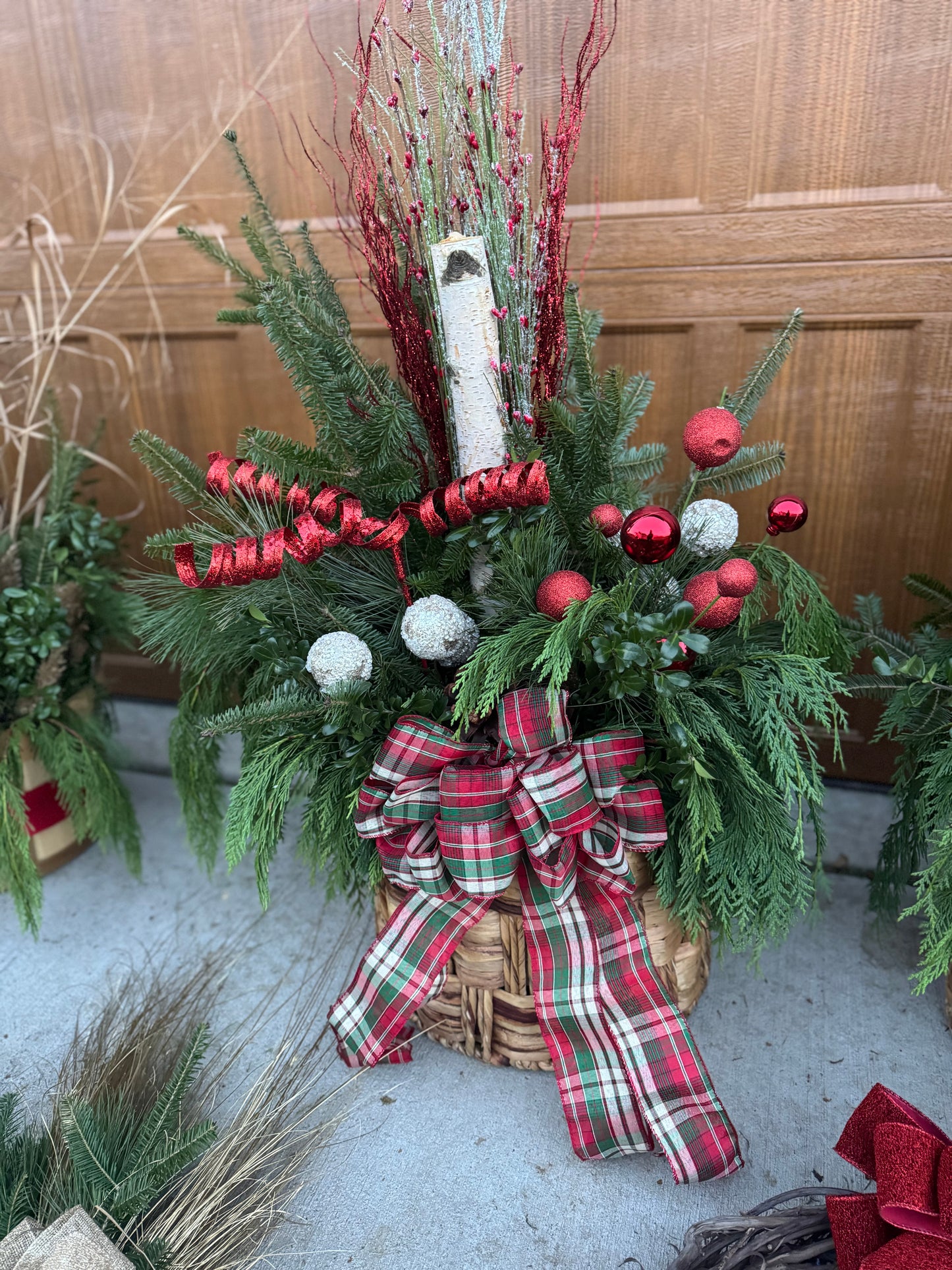 Christmas Planter Basket