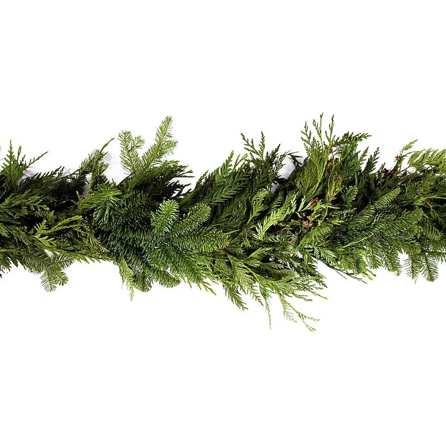 Fresh Christmas Garland 8’