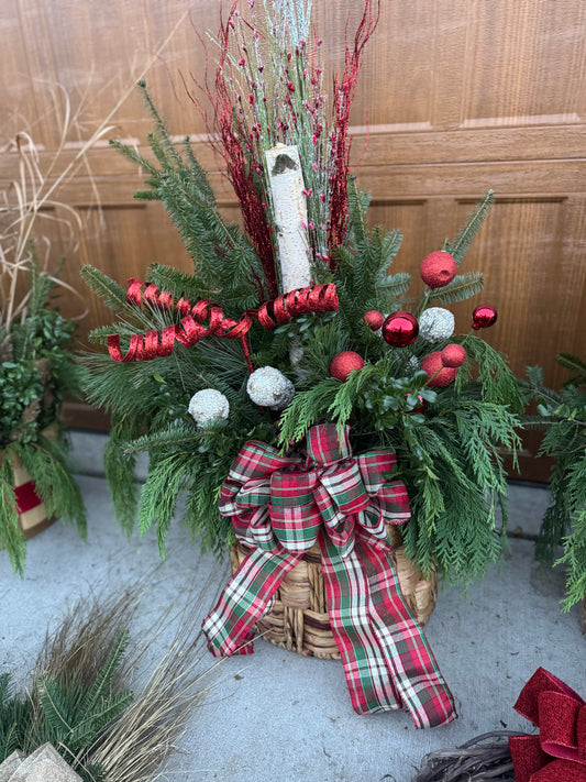Christmas Planter Basket