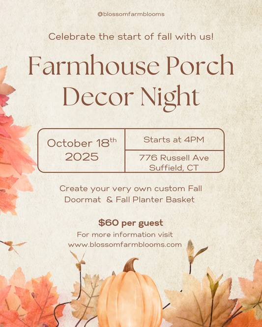 Farmhouse Porch Decor Night